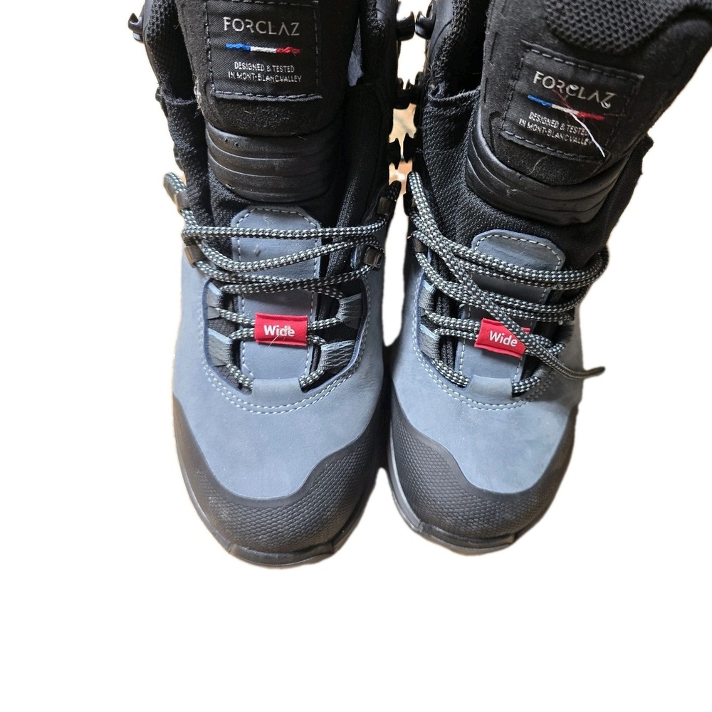 Forclaz Trek 100 Hiking Boots Women's Size 7.5 Wide Blue Leather Waterproof...‎